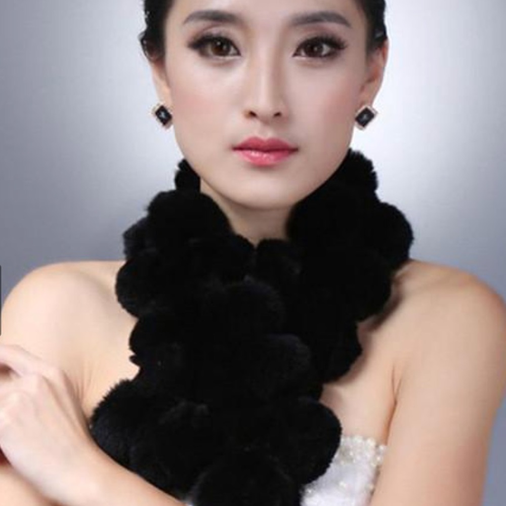 Rabbit fur scarf. EXTREMELY SOFT scarf